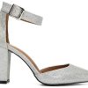 41OFdSt4rjL._AC_.jpg Women's Strap Heels Elegant D'Orsay Closed Pointed Toe Pumps Block Chunky High Heel Court Shoes