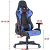 JIASEN Fauteuil de bureau racing au design ergonomique avec dossier haut, accoudoirs, hauteur réglable et soutien lombaire, parfait pour un bureau, une vidéoconférence