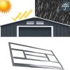 41PEpZMFvL._AC_.jpg GIANTEX Abri de Jardin en Métal, Cabane de Jardin avec Structure solide,Rangement à Vélos Outils Exterieur 277 x 191 x 192 cm, Noir