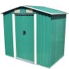 41QGyktboS._AC_.jpg vidaXL Abri de Stockage pour Jardin Cabane à Outils Remise de Jardin Maison de Stockage Hangar de Rangement Cour Extérieur Anthracite Acier 204x132x186 cm