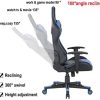 JIASEN Fauteuil de bureau racing au design ergonomique avec dossier haut, accoudoirs, hauteur réglable et soutien lombaire, parfait pour un bureau, une vidéoconférence