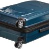 Amazon Basics Valise rigide à roulettes pivotantes, 68 cm, Bleu marine