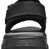 GILKUO Sandales Homme Cuir Bout Ouvert Confort Sandales Été
