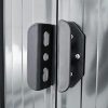 vidaXL Abri de Jardin Métal Gris Rangement Patio Terrasse Cabane à Outils