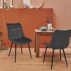 41VknU-hxPL._AC_.jpg IDMarket - Lot de 4 chaises Mady en Velours Gris Clair pour Salle à Manger