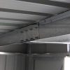 41W5gOohfBL._AC_.jpg Costway Abri de Jardin en Métal Cabane à Outils en Tôle Galvanisée avec Porte Coulissante et Deux Fenêtres de Ventilation 213 x 130 x 173 cm Gris