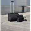 41WCVZ3dSRL._AC_.jpg Exacompta - Réf. 18534E - 1 Exatrolley - Trolley Exactive pour PC jusqu'à 15,6'' - Valisette à roulettes - Poignée téléscopique rétractable dans un compartimnt zippé - dim 45 x 25,5 x 39,5 cm - Noir