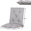 41XC2WigrBL._AC_.jpg Detex 2X Coussin de Chaise avec Dossier Gris uni 116x57x7cm Coussin pour Fauteuil Intérieur Extérieur Maison Jardin