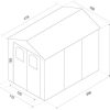 41ZoQf3VGL._AC_.jpg Abri de Jardin en Résine Alessia B - 5,23 m² 278x188x225 cm avec Plancher et Fenêtres Beige