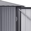 41bONK74cRL._AC_.jpg Outsunny Abri de Jardin - Remise pour Outils - cabanon Porte verrouillable - dim. 1L x 1,03l x 1,6H m - tôle d'acier ondulée Anthracite