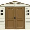 41biNqK55L._AC_.jpg Duramax (30214–1 10 x 8 Pieds V2 Wood côté Vinyle Abri de Jardin – Ivoire/Marron