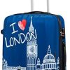 41cBhpjrQVL._AC_.jpg American Tourister Disney Legends Spinner M Valise Enfant, 65 cm, 62.5 L, Bleu (Take Me Away Mickey London)