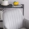 41cm-KQv9VL._AC_.jpg Chaise Bureau,Gris en Velours Tissu Ergonomique Fauteuil de Bureau Comfortable Fauteuil D'ordinateur Chaise de Coiffeuse Pivotant Hauteur Réglable Chaise de Manucure avec Fonction D'inclinaison