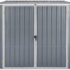 41cm4NQQn6S._AC_.jpg Tidyard Abri de Jardin Abri de Stockage d'extérieur Cabane de Jardin Acier galvanisé Gris 195x198x159 cm