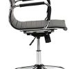 VS Venta-stock Fauteuil de Bureau Croma inclinable Noir,Cuir Synthétique, Chaise Executive avec accoudoirs et Coussin rembourré, Hauteur réglable, Design Ergonomique.