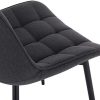 41dTSXDewTL._AC_.jpg WOLTU BH206dgr-2 Chaise de Salle à Manger Lot de 2 Chaise de Cuisine Assise rembourrée en Lin,Pieds en métal Stable,Gris Foncé
