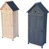 41eSktJQ2JL._AC_.jpg Alice's Garden - Armoire de Jardin en Bois. Mimosa Anthracite. 77 x 54 x 182 cm cm. abri de Jardin en Bois. Armoire de Rangement. Range Outils
