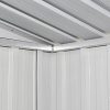 vidaXL Abri de Jardin Métal Gris Rangement Patio Terrasse Cabane à Outils