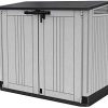 41fD6pI0t8L._AC_.jpg Keter Store it Out Nova 249317 Abri de Jardin Gris Clair avec Couvercle Gris foncé 32 x 71,5 x 113,5 cm