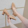 41i6xNB7smL._AC_.jpg Escarpins Femmes, Escarpins Robe Bloc Escarpins Talons Moyen Pointu, Taille 31-46
