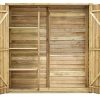 41ivWwsDf7S._AC_.jpg vidaXL Abri à Outils de Jardin Cabane à Outils Remise à Outils Abris de Stockage Outils de Jardinage Garage Cour Extérieur 163x50x171 cm Pinède Imprégnée