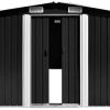 41k0y1AQcFL._AC_.jpg Tidyard Abri de Jardin en Metal | Abri de Stockage Métal 257 x 597 x 178 cm Anthracite