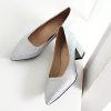 41kKX64wahL._AC_.jpg Escarpins Femmes, Escarpins Bloc Pointu Escarpins Talons Moyen A Enfiler Chaussures Robe Briller Fête, Taille 31-46