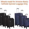 Amazon Basics Roulettes pour valise souple Amazon Basics, Multicolore