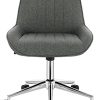 41m9RMLPEDS._AC_.jpg WOLTU BS114dgr 1x Chaise de Bureau Ergonomique, Tabouret de Bureau Pivotant 360°, Tabouret à roulettes Réglable en Hauteur, en Lin, Gris foncé