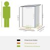 41mSNGfU-8L._AC_.jpg Outsunny Abri de Jardin - Remise pour Outils - cabanon Porte verrouillable - dim. 1L x 1,03l x 1,6H m - tôle d'acier ondulée Anthracite