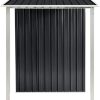 41mnXFeBsL._AC_.jpg vidaXL Abri de Jardin avec Portes Cabane à Outils Remise de Jardin Rangement Maison de Stockage Hangar de Stockage Extérieur Anthracite 386x131x178 cm Acier