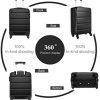 Kono Valise Cabine ABS 20 Pouces Rigide Léger avec 4 roulettes (Noir)