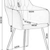 41nxGRk-aWL._AC_.jpg Wolmics Chaise de Salle à Manger Lot de 2 Chaise Cuisine Lin Doux,Chaise Fauteuil Chaise Scandinave avec Pieds métallique,Gris