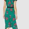 41oVVZ3sm2L._AC_.jpg Marque Amazon - find. Femme Robe Midi Portefeuille à Fleurs