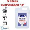 DSTOCK60- 2 BIDONS 5 L DE VINAIGRE BLANC ULTRA PUISSANT 14° (PHEBUS PRODUIT D’ORIGINE GARANTIE) - DÉGRAISSE, DÉTARTRE, DÉSHERBE - MAISON ET JARDINAGE