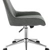 41pCKqWHdRS._AC_.jpg WOLTU BS114dgr 1x Chaise de Bureau Ergonomique, Tabouret de Bureau Pivotant 360°, Tabouret à roulettes Réglable en Hauteur, en Lin, Gris foncé