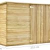 41pqiuC2b9L._AC_.jpg vidaXL Bois de Pin Imprégné Abri à Vélo de Jardin Abri de Stockage Rangement Hangar Maison de Jardin Extérieur Arrière-cour 232x110x170 cm