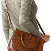 Sac en cuir Fossil Ryder Satchel pour femmes 30,5 cm L x 15,2 cm L x 25,4 cm H