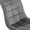 41rGVLVaRaL._AC_.jpg IDMarket - Lot de 4 chaises Mady en Velours Gris Clair pour Salle à Manger