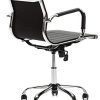 VS Venta-stock Fauteuil de Bureau Croma inclinable Noir,Cuir Synthétique, Chaise Executive avec accoudoirs et Coussin rembourré, Hauteur réglable, Design Ergonomique.