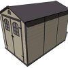 41wXK0Ut6sL._AC_.jpg Abri de Jardin en Résine Alessia B - 5,23 m² 278x188x225 cm avec Plancher et Fenêtres Beige
