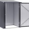 41wu7WOW57L._AC_.jpg Outsunny Abri de Jardin - Remise pour Outils - cabanon Porte verrouillable - dim. 1L x 1,03l x 1,6H m - tôle d'acier ondulée Anthracite