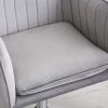 41xQhgeOuL._AC_.jpg Chaise Bureau,Gris en Velours Tissu Ergonomique Fauteuil de Bureau Comfortable Fauteuil D'ordinateur Chaise de Coiffeuse Pivotant Hauteur Réglable Chaise de Manucure avec Fonction D'inclinaison