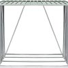 41z308iGSnL._AC_.jpg Leepesx Abri de Chauffage de Bois Abri de Jardin Rangement Extérieur Durable Abri de Stockage de Bois Acier galvanisé 163x83x154 cm Vert
