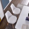 41zPk7H18SL._AC_.jpg Chaises de Salle à Manger scandinave DEWINNER, Chaise de Bureau rétro, Assise rembourrée en hêtre Massif (White, Lot de 4)