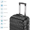 51-EQ41VaCL._AC_.jpg NEWTECK – Jeu de valises à 4 Roues Prisma 2 pièces (55/65cm) + Trousse. ABS + Polycarbonate, Fermeture TSA intégrée et Pratique intérieur. Set de valises de Voyage rigides, résistantes et légères