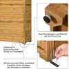 511LH4opErS._AC_.jpg MCombo Armoire de jardin avec toit en bois imperméable Gris/naturel 1000D, 48 x 90 x 178 cm (naturel)