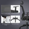 512uTuNITZL._AC_.jpg Yaheetech Chaise Bureau Fauteuil Ergonomique en Maille Haut Dossier avec Appui-tête réglable Chaise d'Ordinateur Pivotante Charge Max 136kg Noir