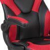 Flash Furniture Chaise de Jeu à Dossier Haut, Fauteuil de Bureau Ergonomique, avec accoudoirs réglables et Tissu en Maille, idéale comme Chaise de Joueur, pour la Maison et Le Bureau, Rouge