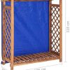 516An3yMMVL._AC_.jpg Kstyhome Bois d'Acacia Solide Remise à Bois de Chauffage Abri de Stockage de Jardin Abri d'Extérieur Cabane à Bois Cabane de Jardin 105x38x118 cm